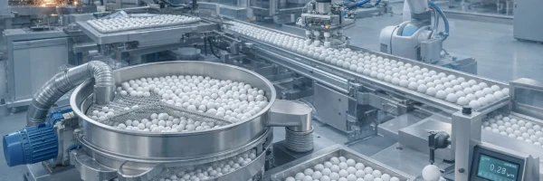 Production of ceramic balls