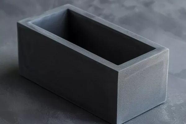 Silicon Carbide Crucible - Low Profile Rectangular Design 5mm Wall Thickness