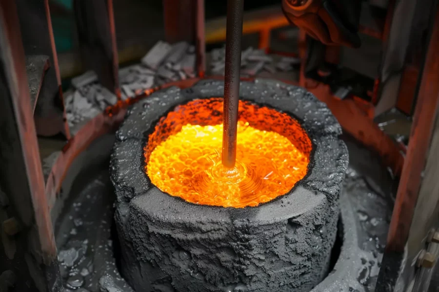 Silicon Carbide Crucible in Glass Frit Melting