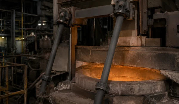 Silicon carbide ceramic rod used as a guide rod in corrosive high-temperature process equipment