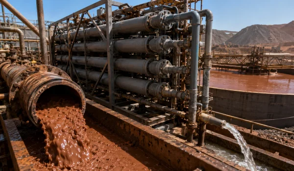 Silicon carbide tubular membranes separating solids from mining slurry