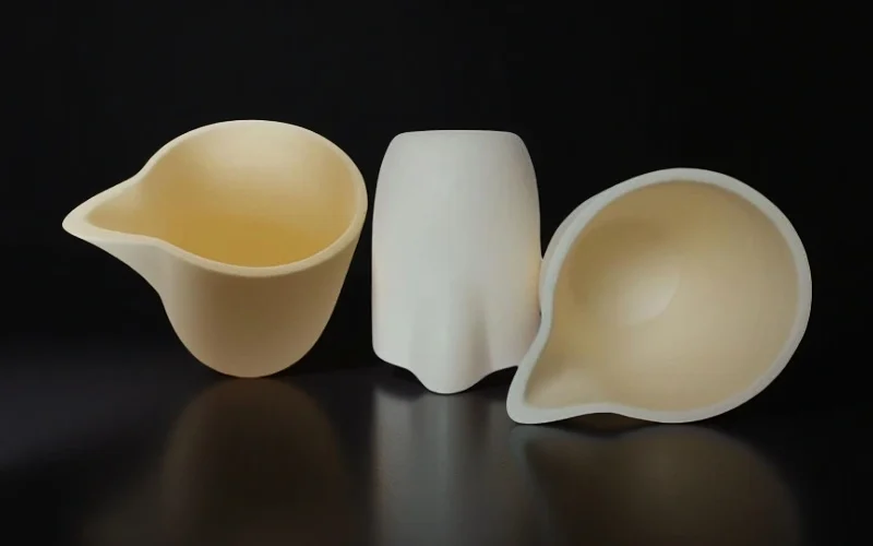 Spouted alumina crucible, 150 ml