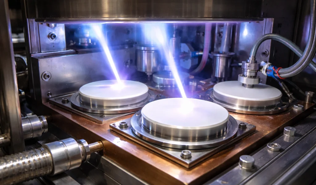 Sputtering process in high-tech chamber