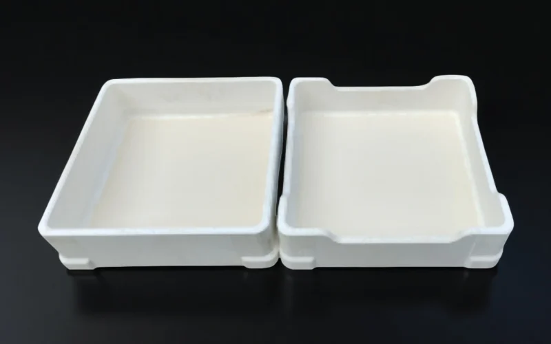 Stackable Alumina Saggar — Shoulder Design