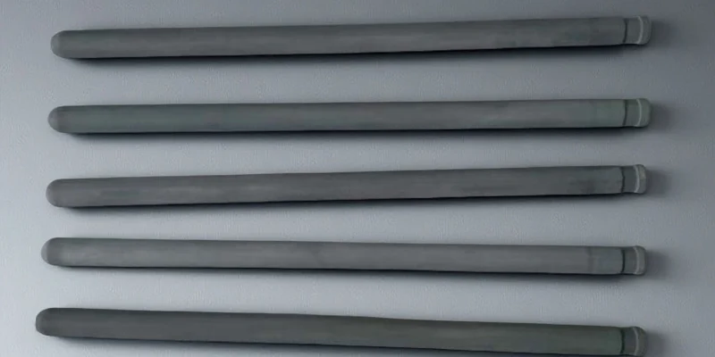 Polished and raw surface finish of silicon nitride thermocouple protection tubes