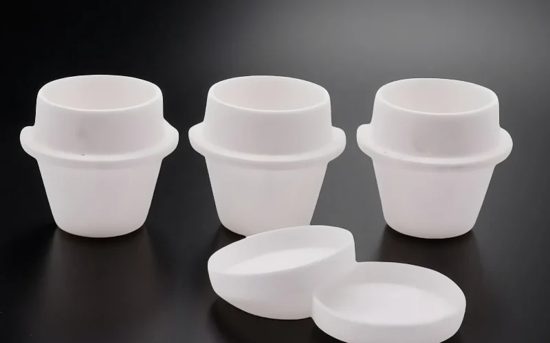 TGA alumina crucible pan, 70 µl with lid