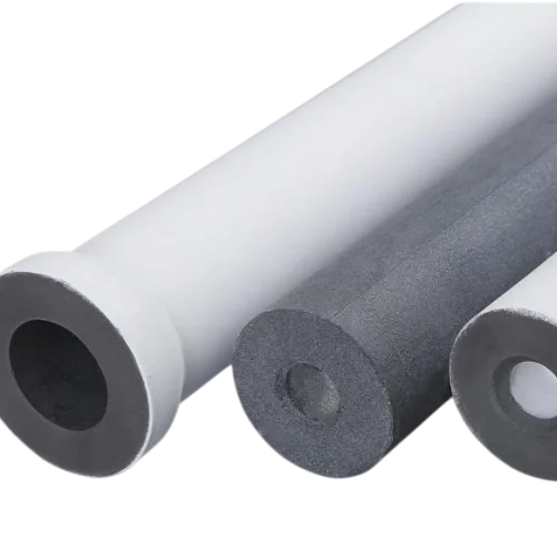 Type 4-Porous Silicon Carbide Membrane Tube  One End Closed Flanged