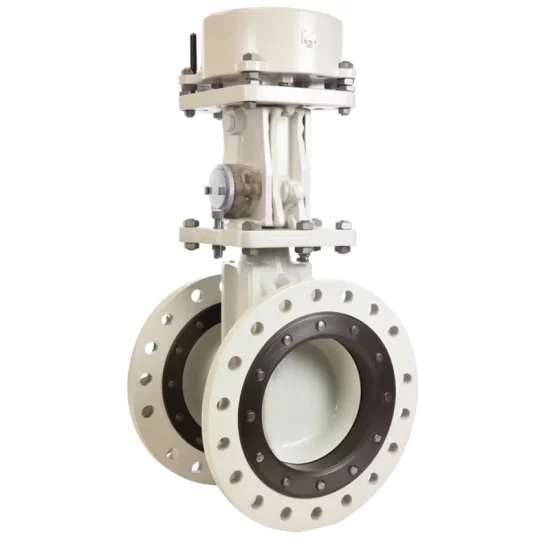 Wear-Optimized Pneumatic Zirconia Ceramic Double Disc Gate Valve for Energy Facilities