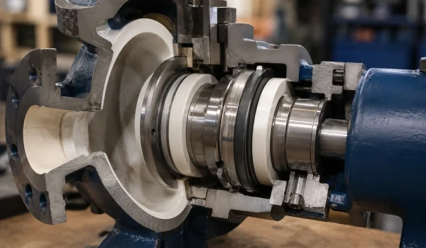 ZTA ceramic seal rings and valve seats in a pump and mechanical-seal assembly