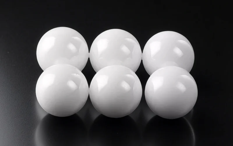 Zirconia ceramic bearing balls for precision bearing assemblies