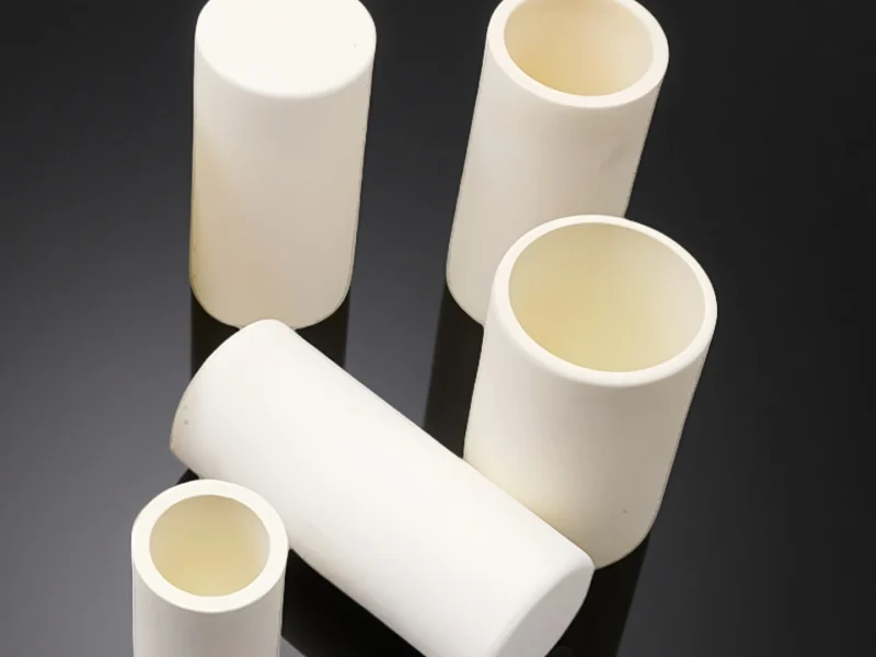 High-temperature zirconia crucible for metal melting and chemical reactions