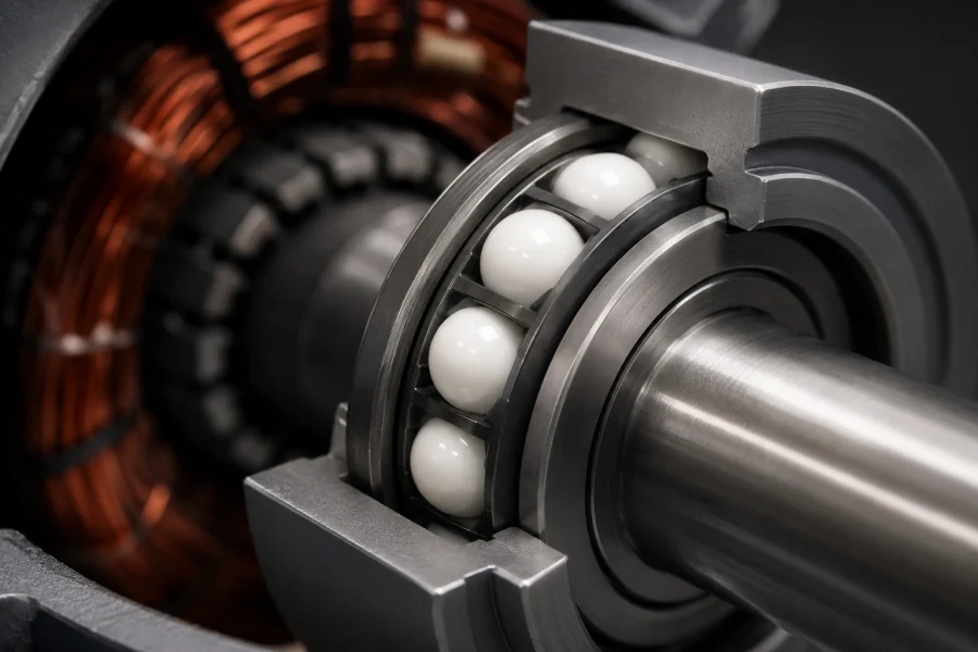 Zirconia bearing balls for power and electrical rotating equipment
