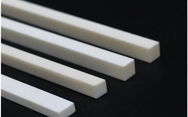 Solid alumina ceramic square rods with flat ground sides — ADCERAX