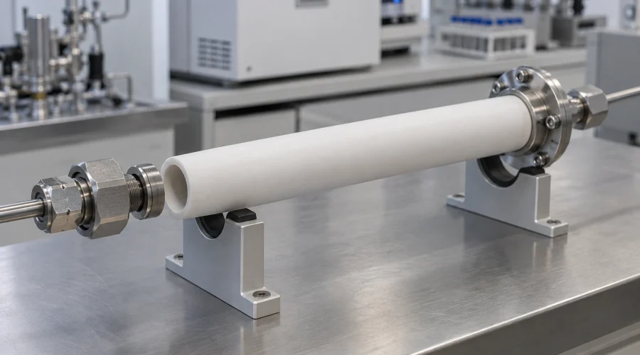 alumina-ceramic-tube-open-both-ends-gas-line-fittings-application