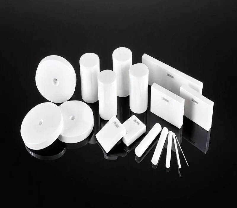 Ceramic gauge blocks for verification routines and comparator referencing.