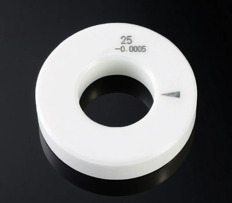 Zirconia ceramic setting ring gauge for bore gage calibration