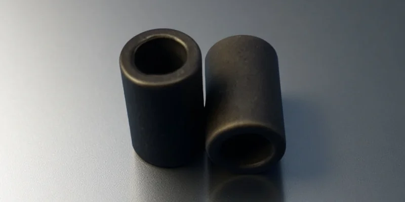 cross-section of polished alumina tube wall