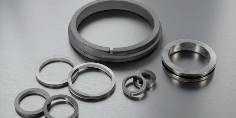 customized boron carbide ring with polished finish