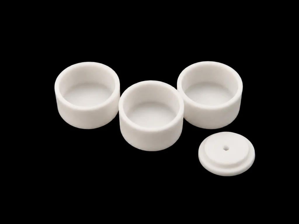 dsc-alumina-crucible-with-lid DSC alumina crucible with lid for high-temperature thermal analysis