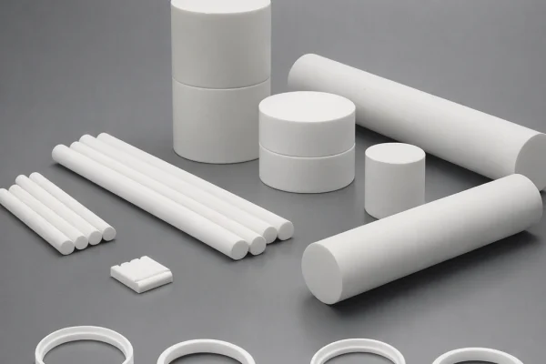 Machinable glass ceramic stock shapes including rods, bars, discs and rings for engineering applications
