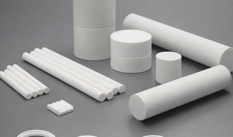 Machinable glass ceramic stock shapes including rods, bars, discs and rings for engineering applications