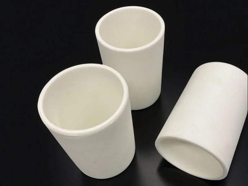 mgo ceramic crucible MgO crucible for alkaline melts and specialty glass trials