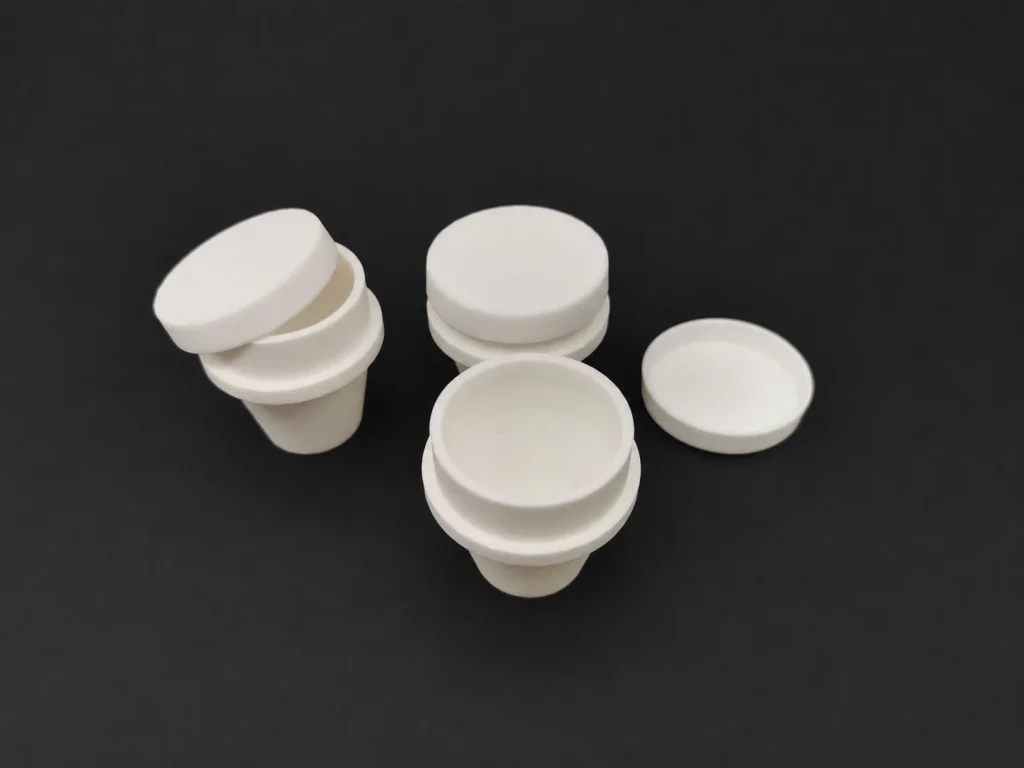 tga-alumina-crucibles-with-lids TGA alumina crucibles with lids for thermal analysis