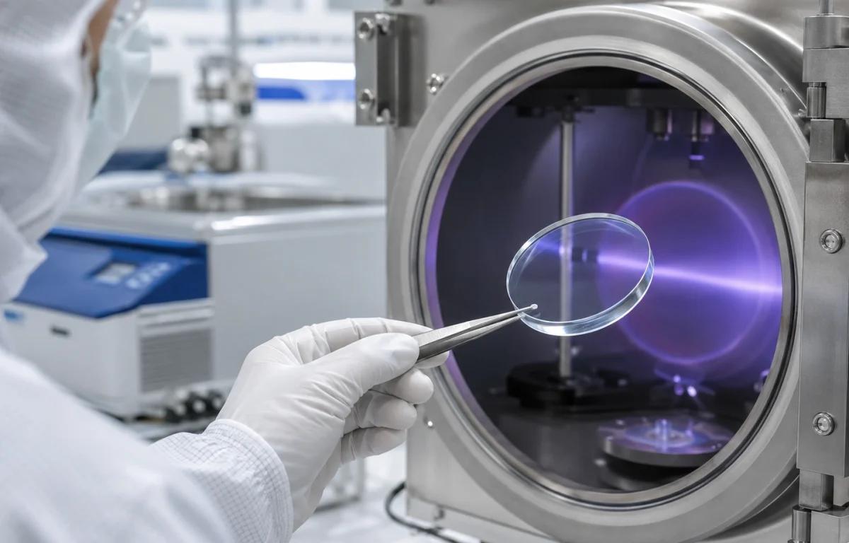 transparent-ceramic-coating-preparation Surface cleaning and activation of transparent ceramic optic for AR/DLC coating preparation